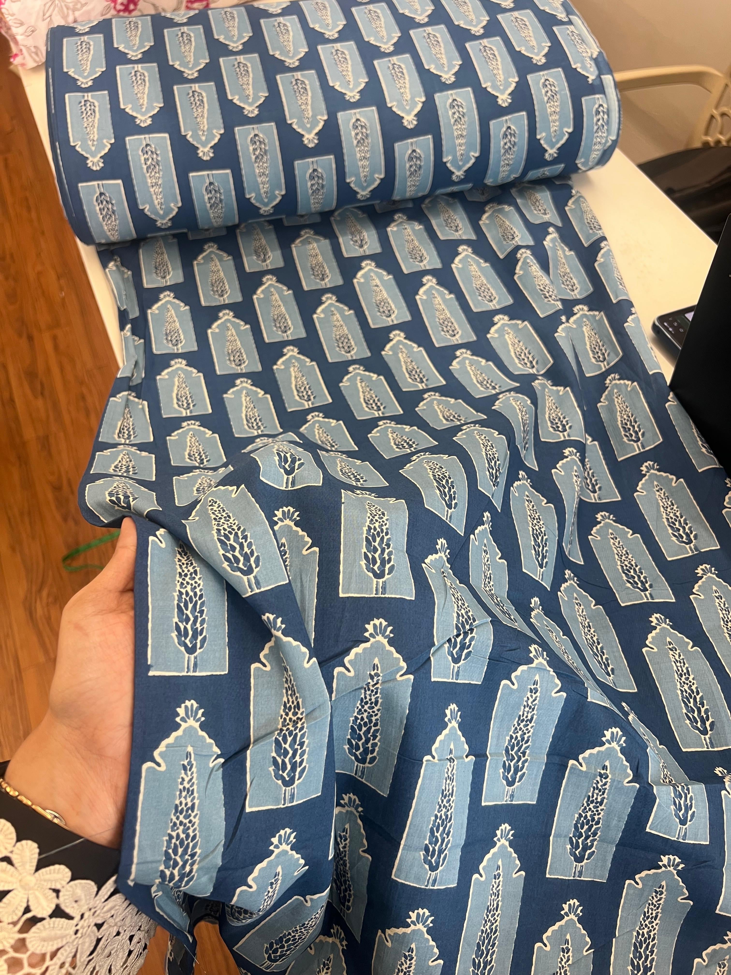 BLUE ARROW COTTON MATERIAL