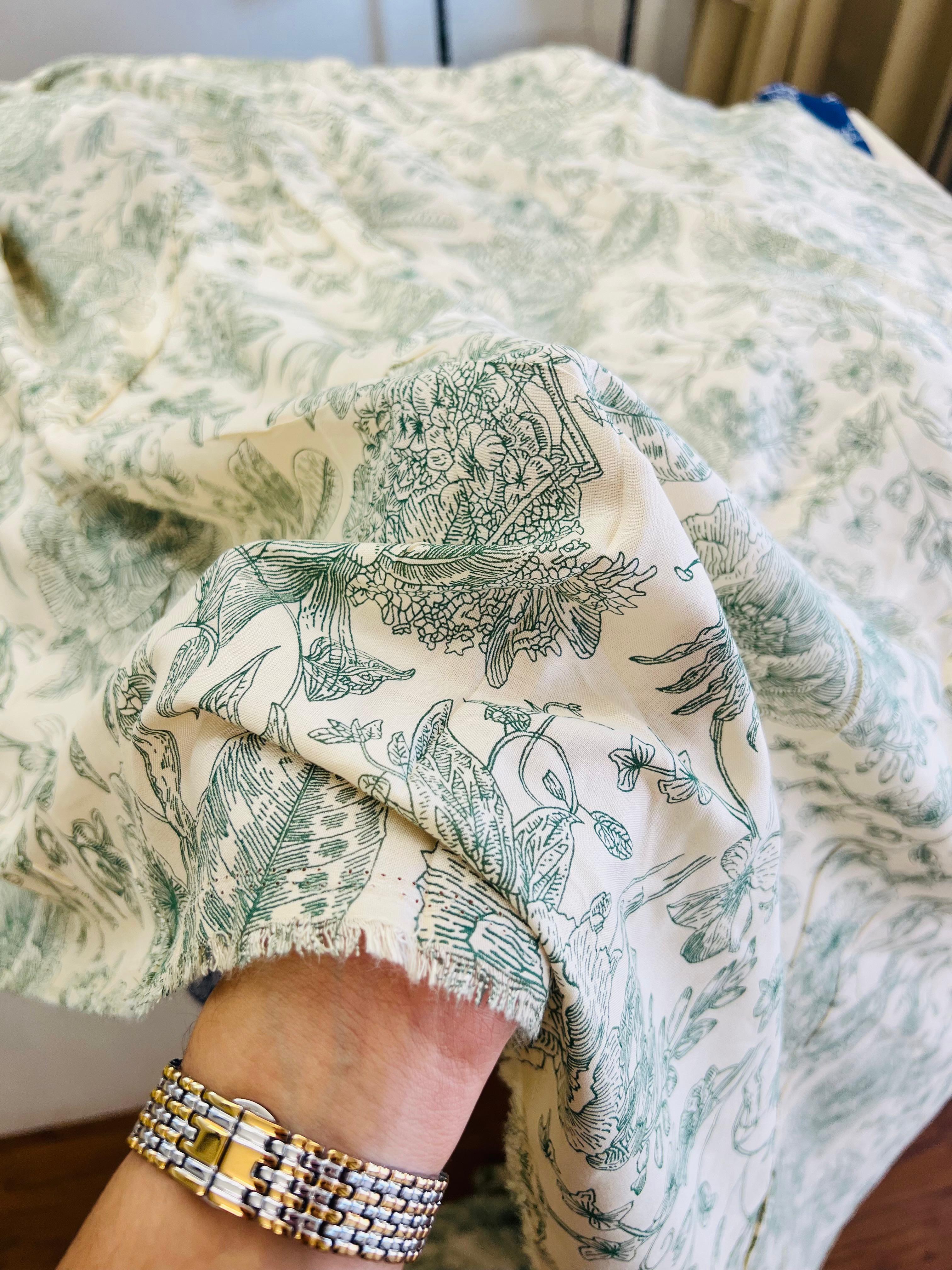 GRASS PRINT RAYON COTTON