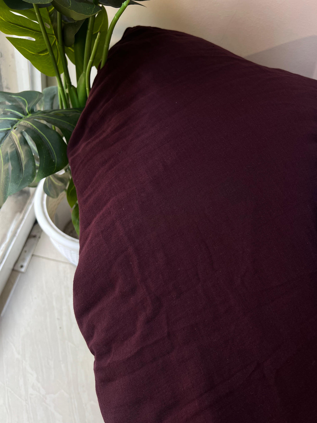 279 DOUBLE GOUZE MUSLIN GRAPE COLOR