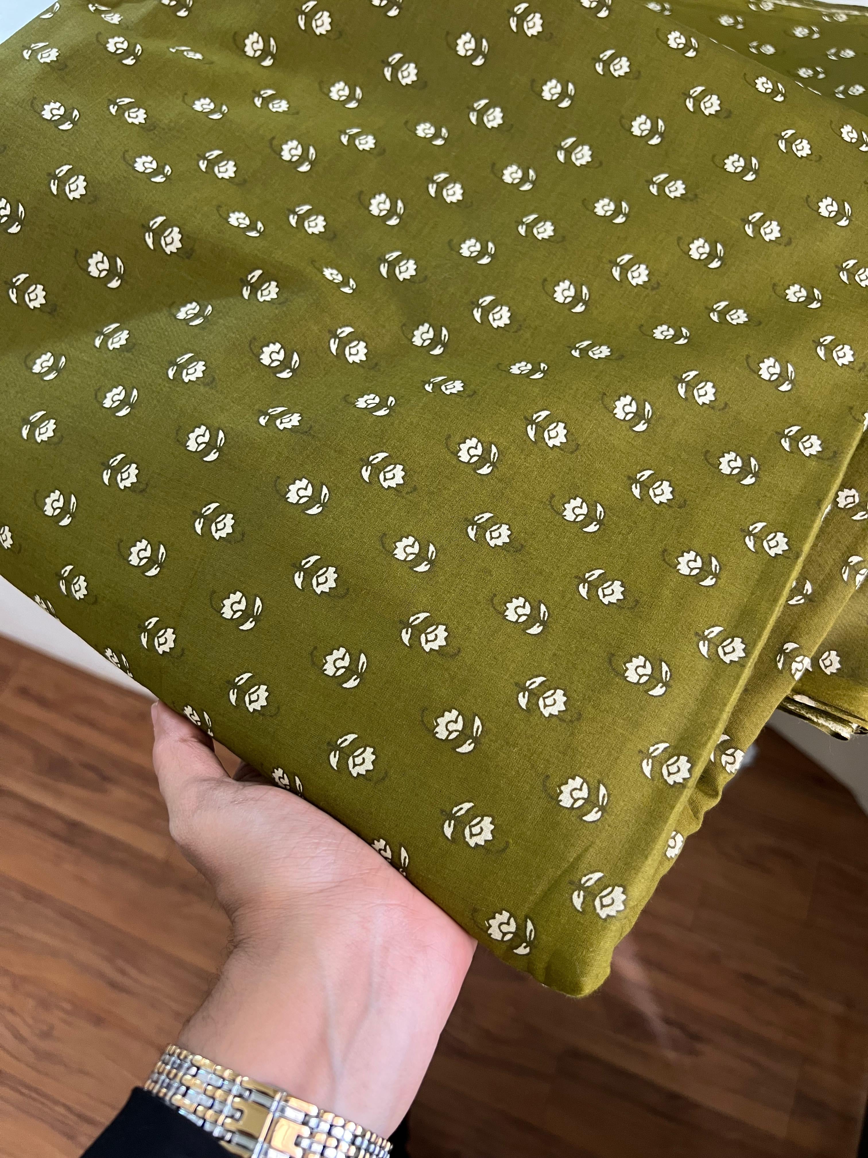 PRINTED COTTON 4 GREEN BOTTOM