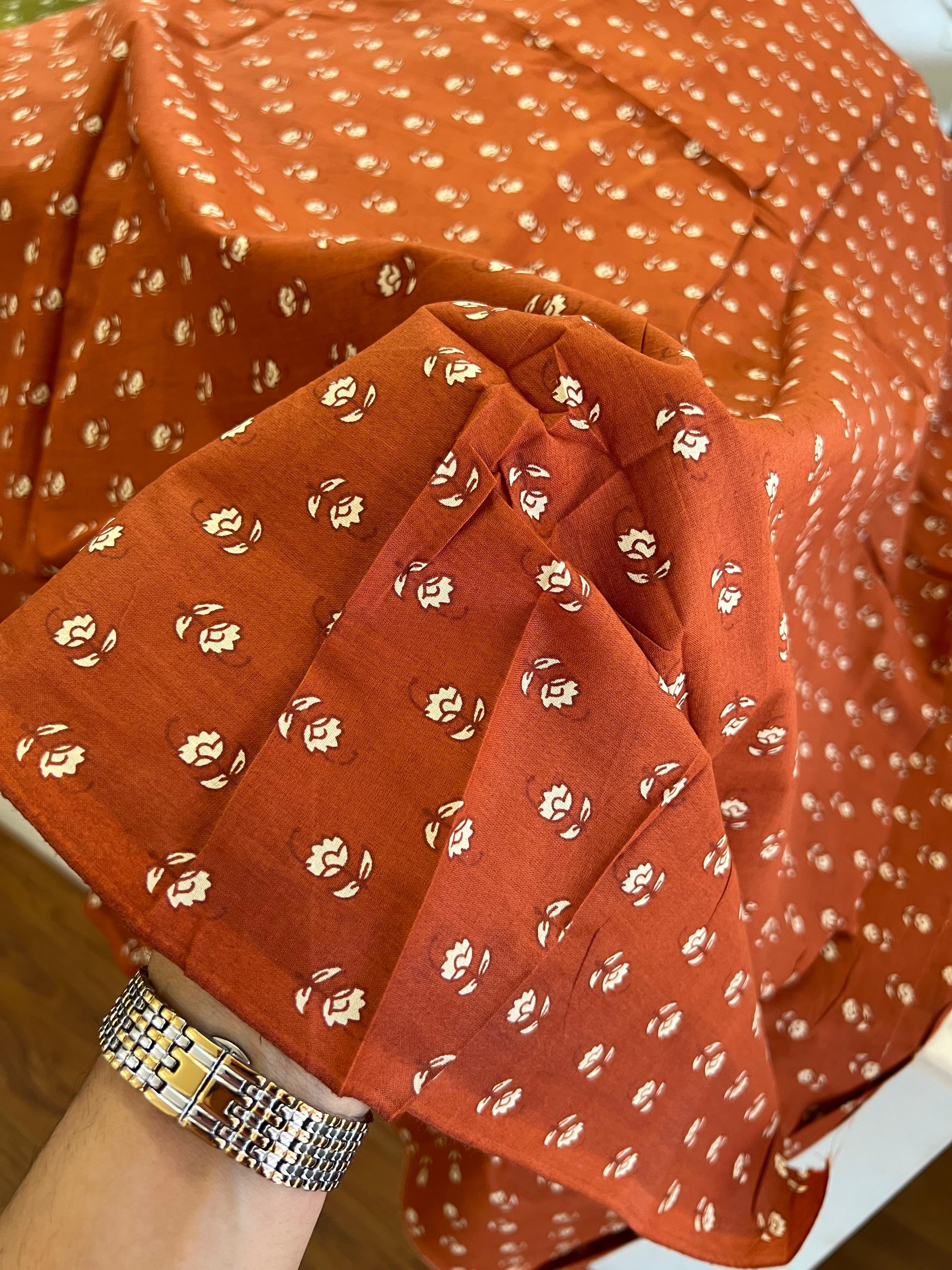 PRINTED COTTON 1 ORRANGE BOTTOM