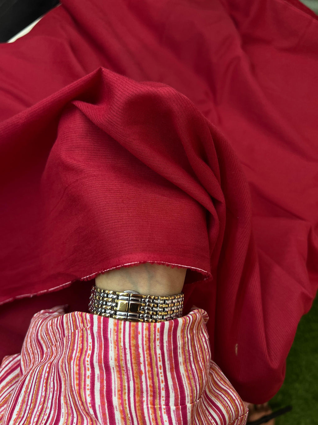 SELLY COTTON MAROON RED