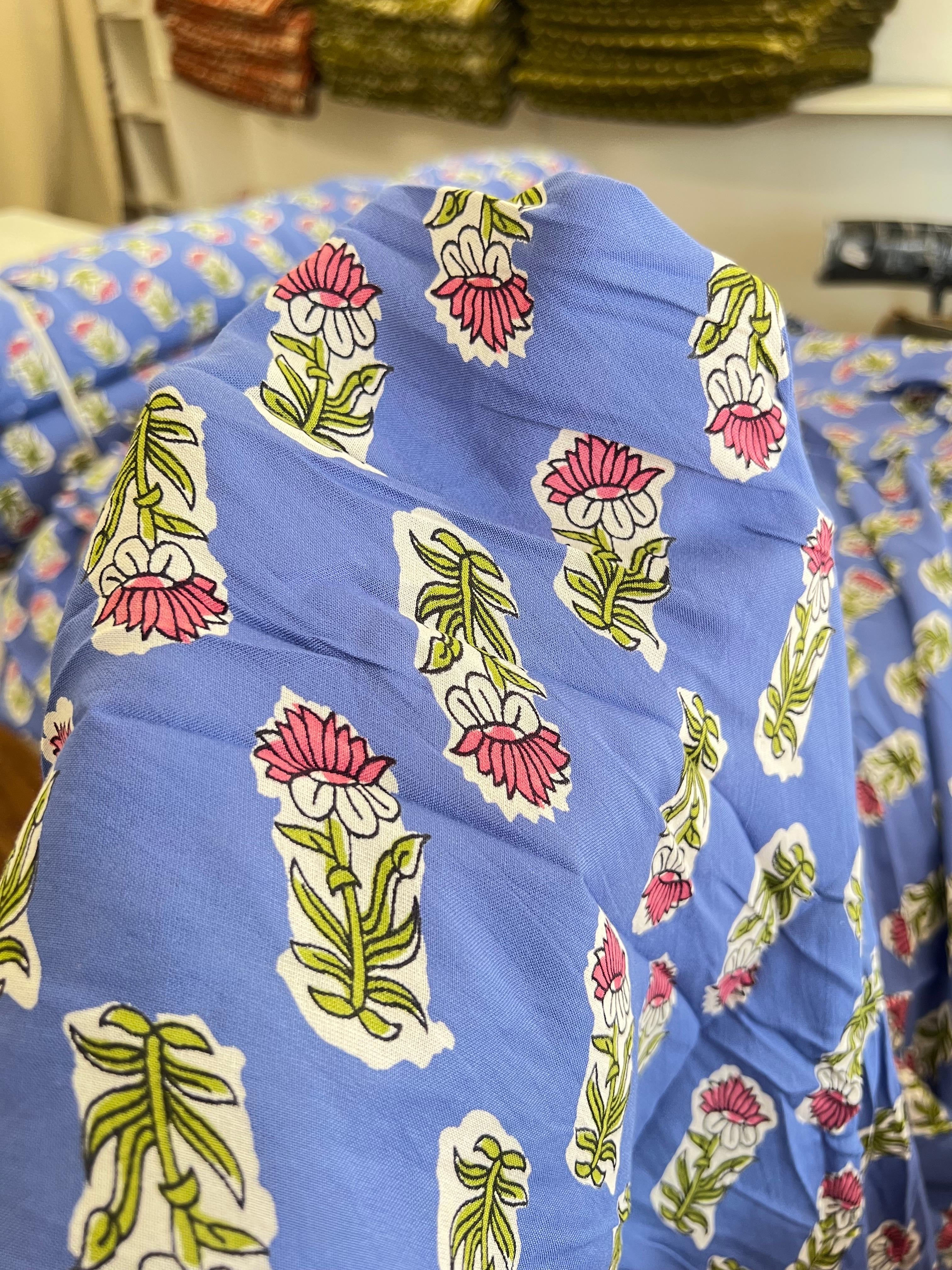 PEACH LOTUS BLUE RAYON