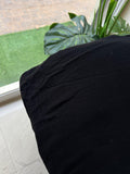 258 DOUBLE MUSLIN COTTON BLACK
