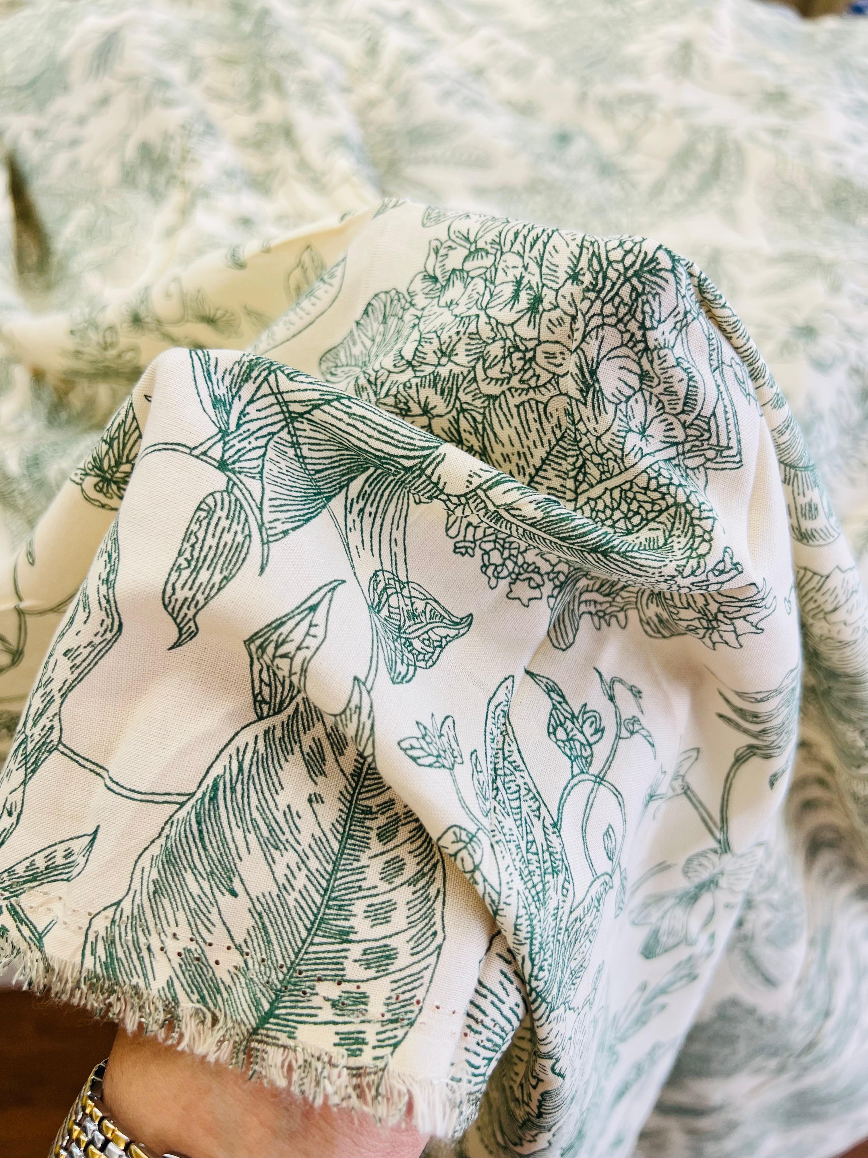 GRASS PRINT RAYON COTTON