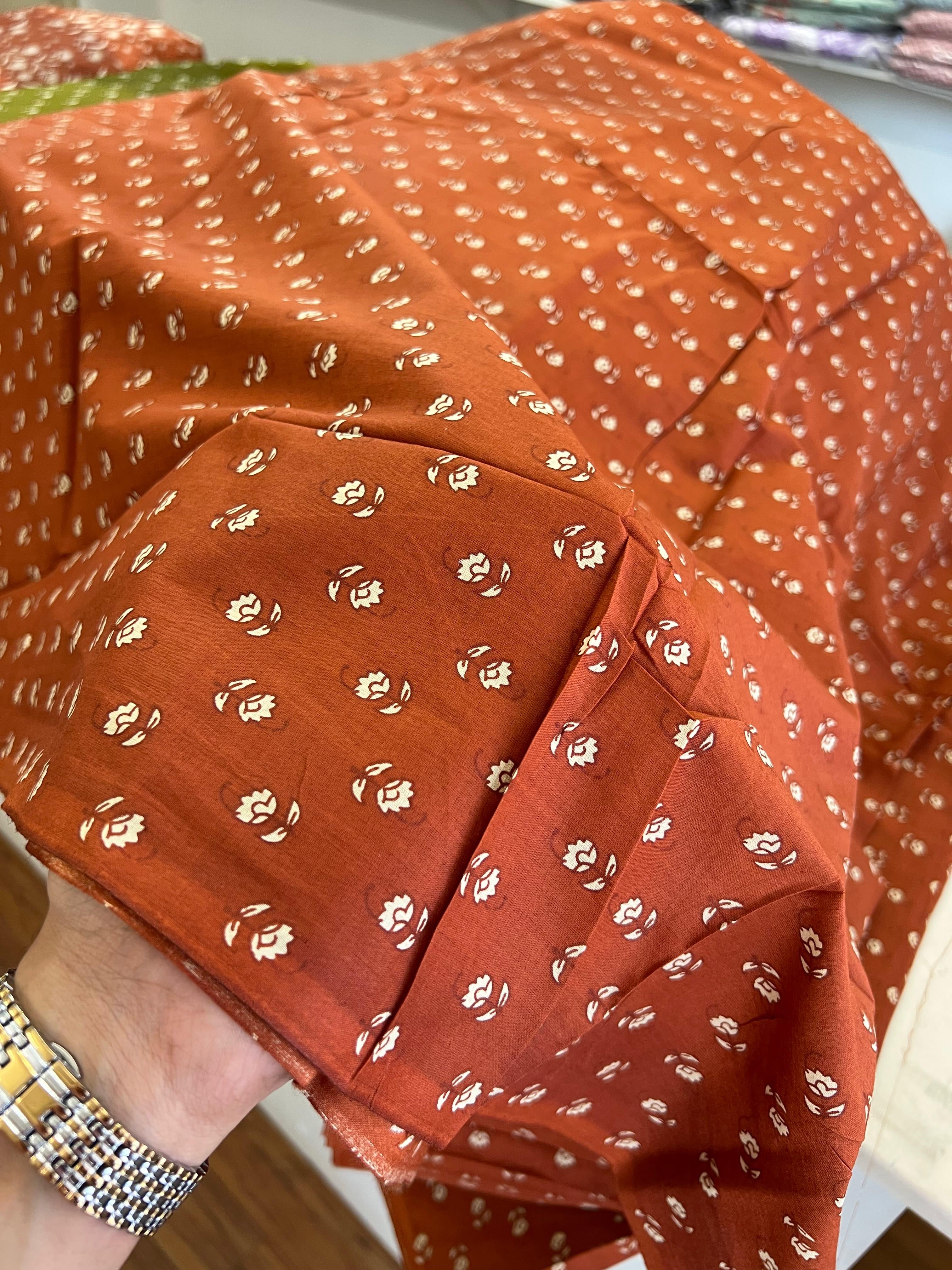 PRINTED COTTON 1 ORRANGE BOTTOM