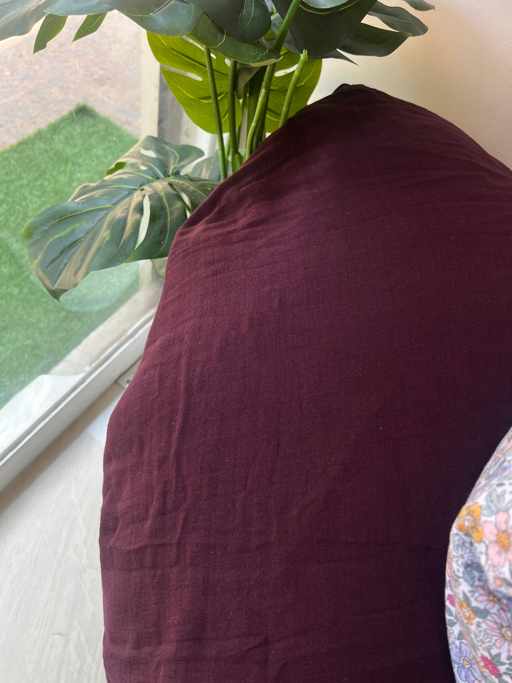 279 DOUBLE GOUZE MUSLIN GRAPE COLOR