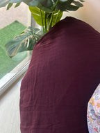 279 DOUBLE GOUZE MUSLIN GRAPE COLOR