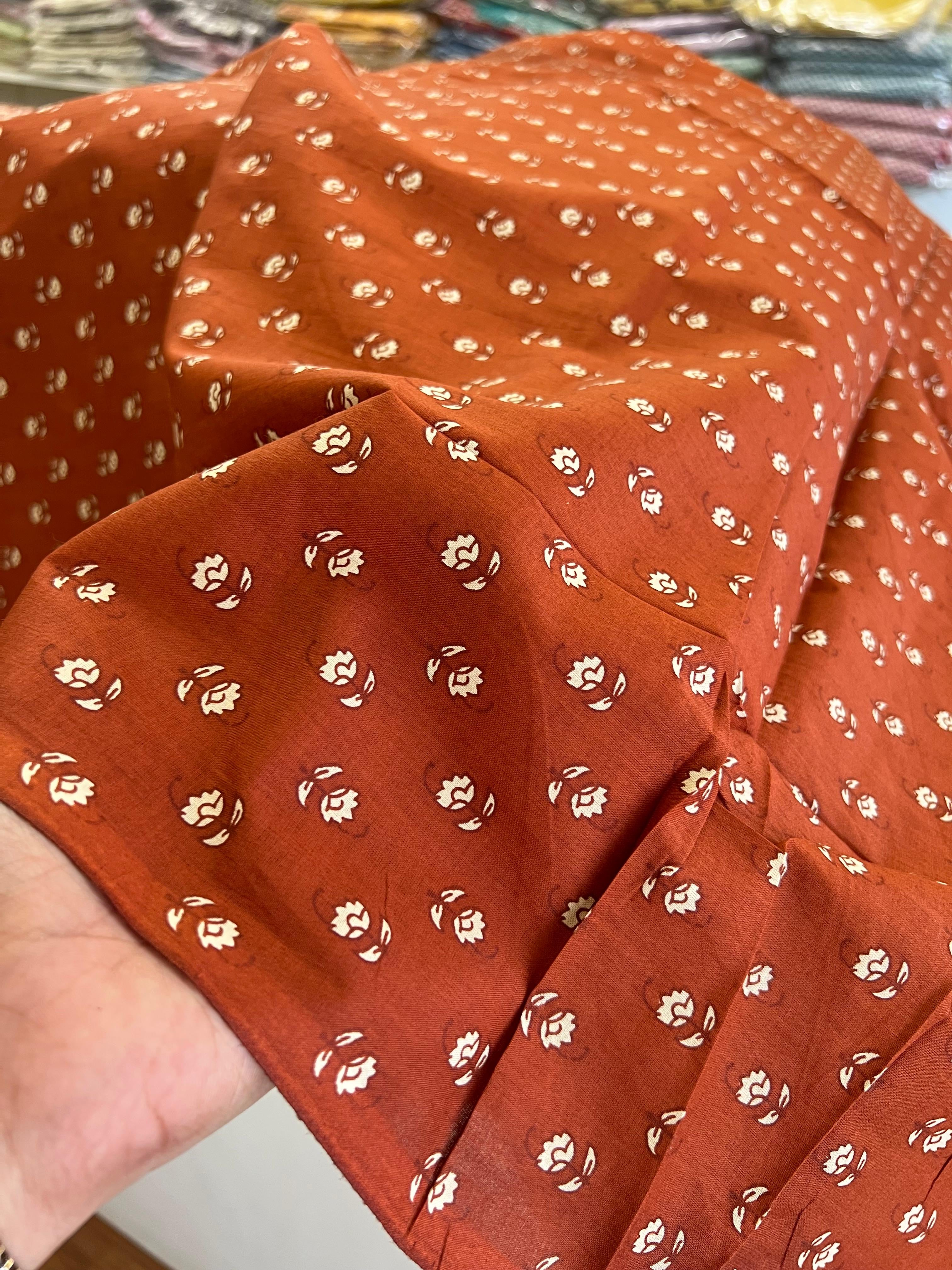 PRINTED COTTON 1 ORRANGE BOTTOM