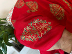 RED RAYON FOIL PRINT