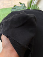 258 DOUBLE MUSLIN COTTON BLACK
