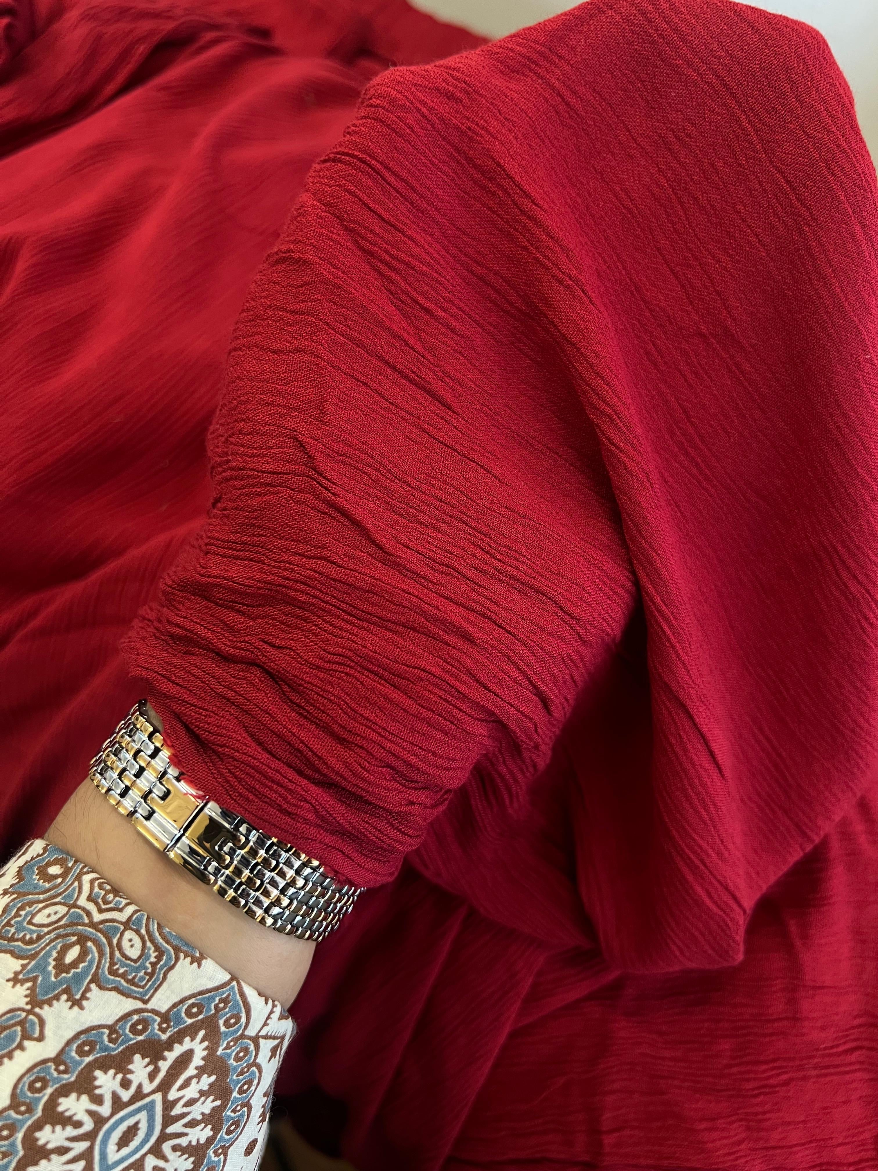 RED CRUSH RAYON