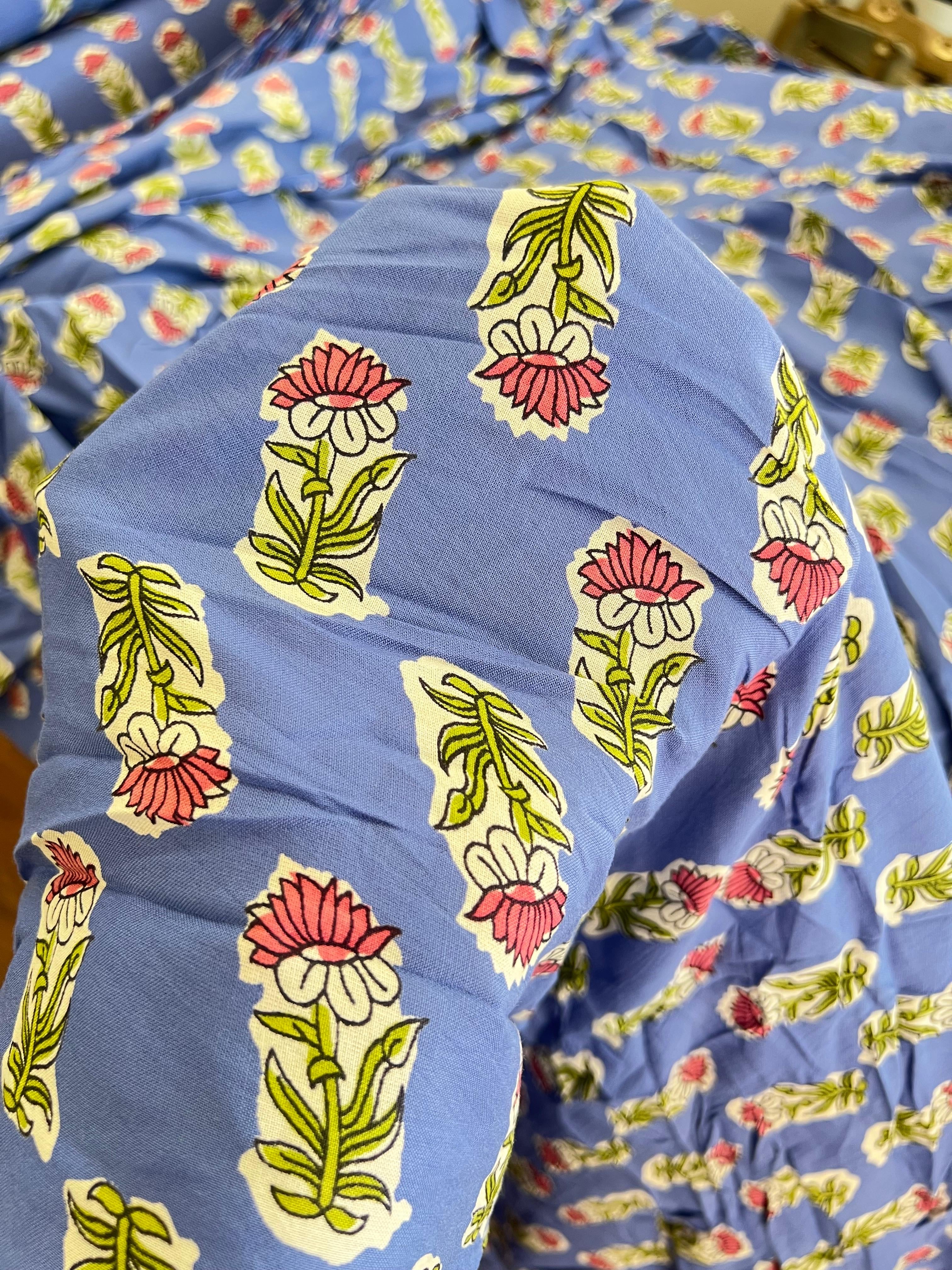 PEACH LOTUS BLUE RAYON