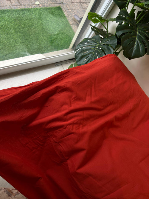 CT 108 RED PLAIN COTTON
