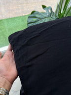 258 DOUBLE MUSLIN COTTON BLACK