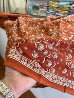 PRINTED COTTON 2 ORANGE BOTTOM