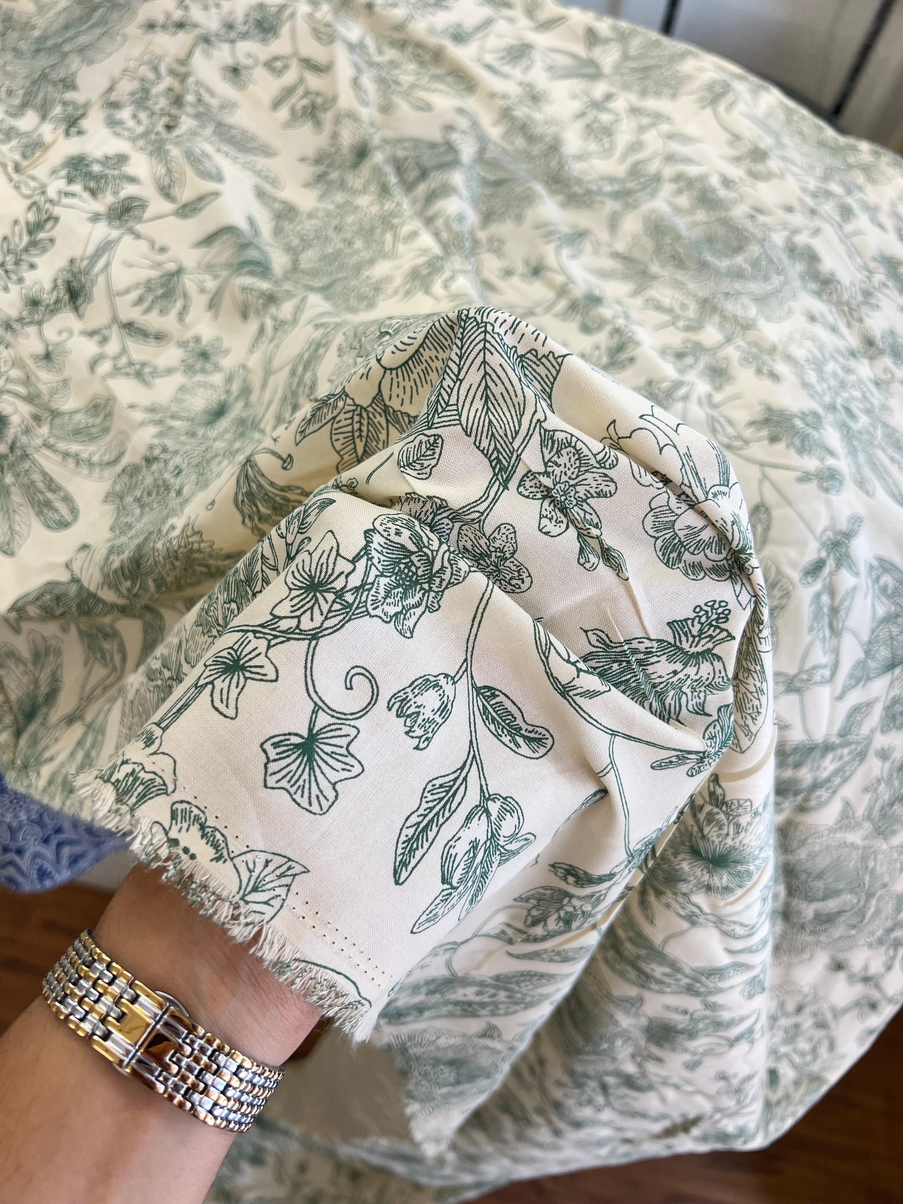 GRASS PRINT RAYON COTTON